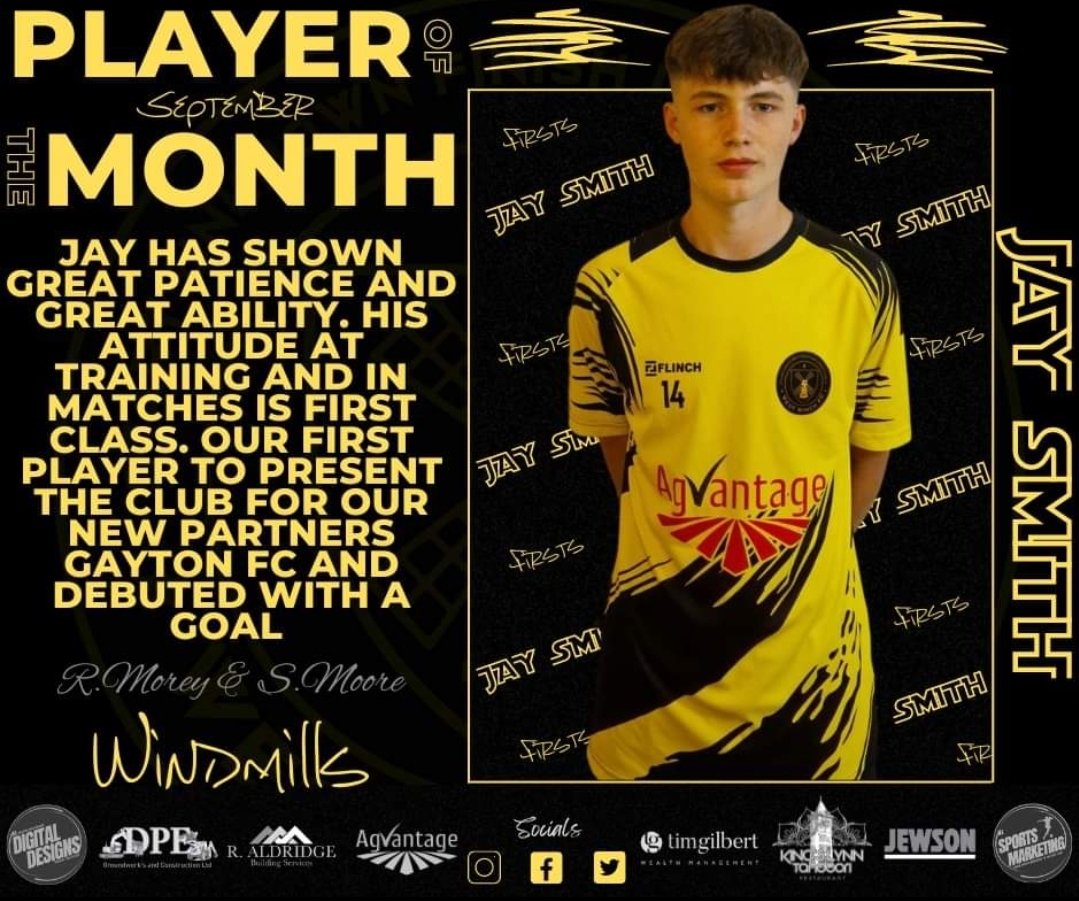 WestWinchFC_Sat's tweet photo. Our First team September player of the month is awarded to Jay Smith https://t.co/HQyNvFrqDv
