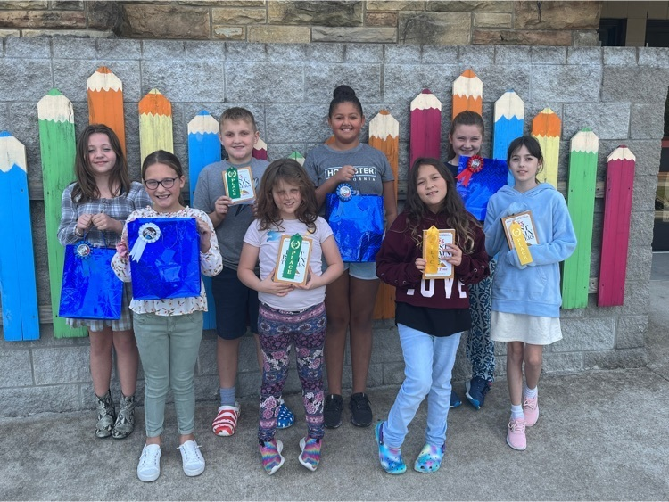 OwsleySchools's tweet photo. Congratulations to our Science Fair competitors! 
1st place tie: 
Nala Pittman &amp; Rylee Mason
2nd place: Madelyn Cornett
3rd place: Serenity Callahan 
4th place tie: 
Ariana Smith &amp; Miya Johnson
5th place tie:
Preston Sebastian &amp; Adabelle Lewis https://t.co/KeHjfD2KVq