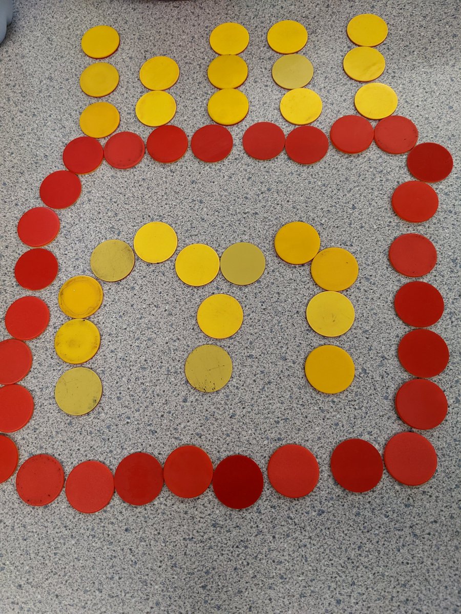 mrdemedeiros's tweet photo. Started my integer unit. Kids asked to make a picture.  Who can't resist playing with integer chips during the first lesson?  #sd61learn https://t.co/kFbs6idaAN