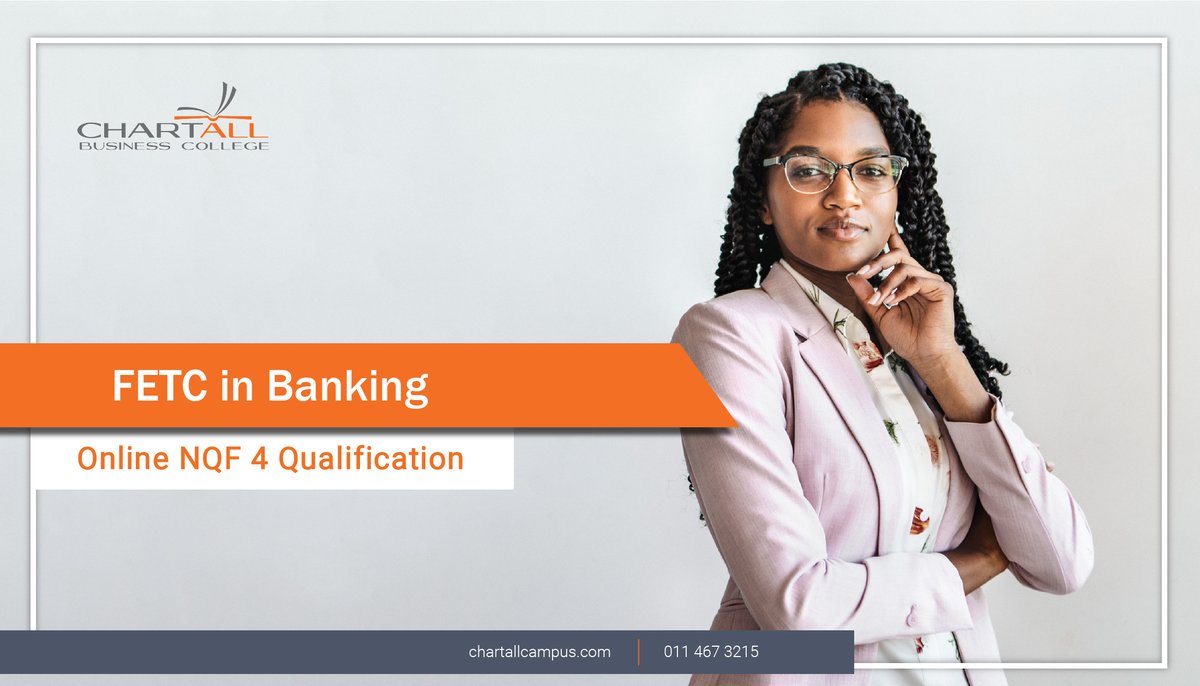 chartallbc's tweet photo. #TuesdayMotivation | FETC Banking (Online NQF 4 Qualification)
For more information on this course, its required competencies, fees, and more go to - https://t.co/ryyHjzupBg
#InvestInYou #Chartall #study #training #knowledge #learning #education https://t.co/ggZxZUJWQS