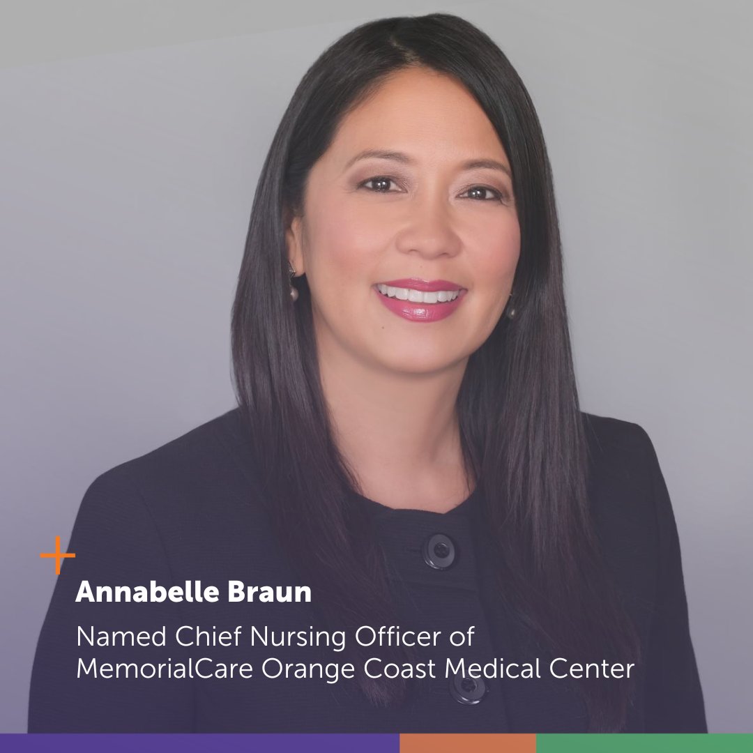 We’re excited to welcome Annabelle Braun as the new Chief Nursing Officer (CNO) at MemorialCare Orange Coast Medical Center. 
memorialcare.org/press-room/ann…