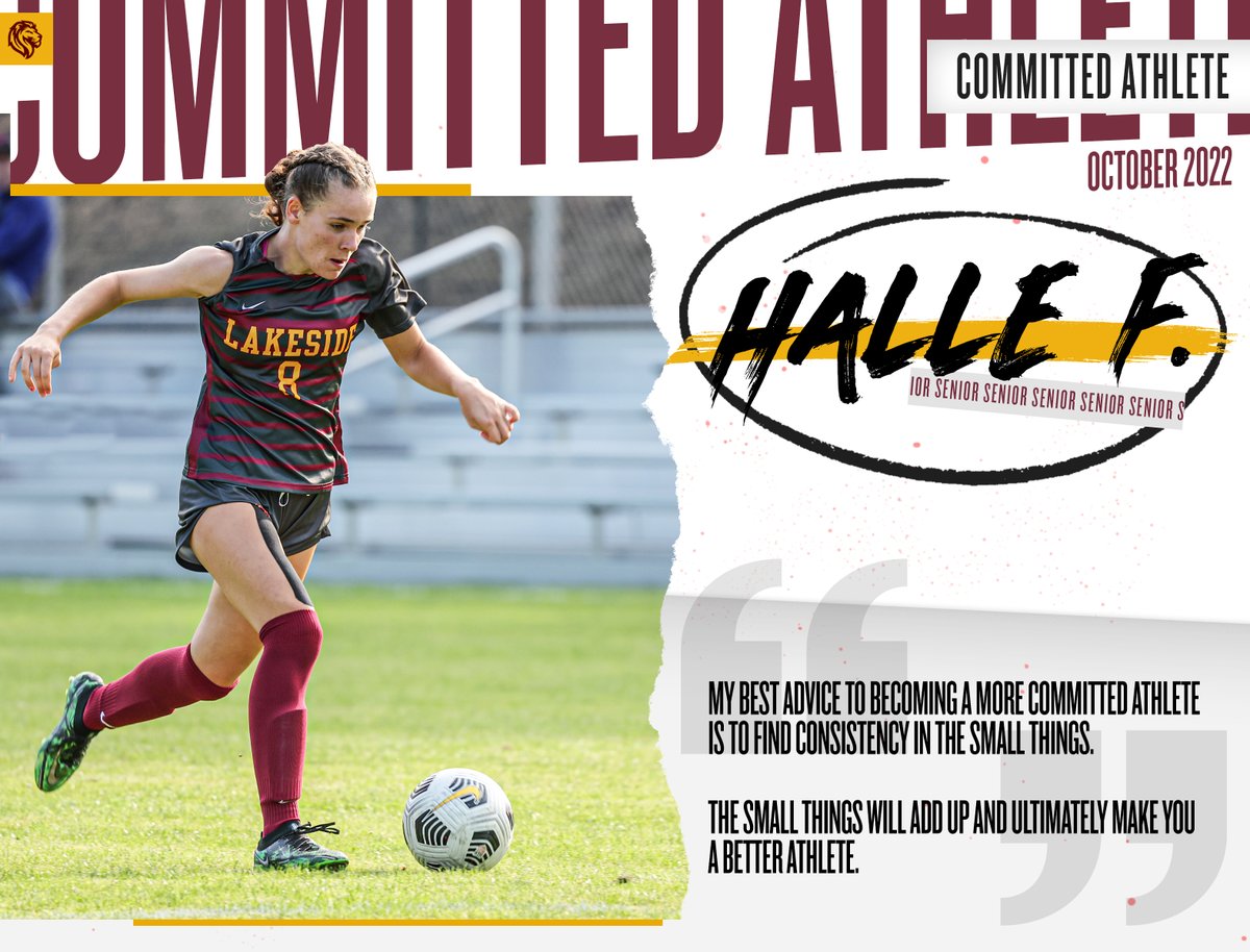 🚨FIRST COMMITTED ATHLETES OF THE YEAR🚨 Congratulations to Bryce G. '23 and Halle F. '23 on being named Committed Athletes! Read their thoughts on the recognition here: lakesideschool.org/post-details/~… #GOLIONS