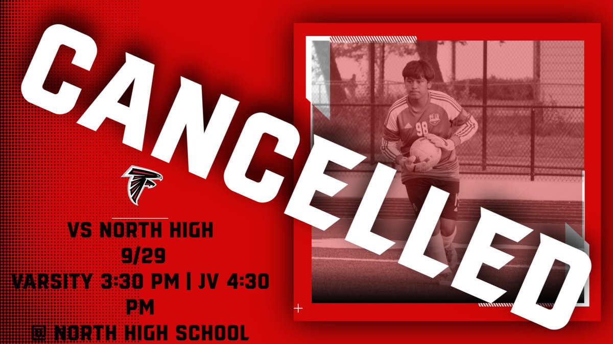 Wichita Heights Media (@whtsmedia) on Twitter photo HEIGHTS vs NORTH Soccer has been cancelled today, Oct. 4th!! <a href="/WHtsAthletics/">Wichita Heights Athletics</a> <a href="/FalconFlip92/">WHtsPrincipal</a> @WHts_Soccer HEIGHTS vs NORTH Soccer has been cancelled today, Oct. 4th!! <a href="/WHtsAthletics/">Wichita Heights Athletics</a> <a href="/FalconFlip92/">WHtsPrincipal</a> @WHts_Soccer