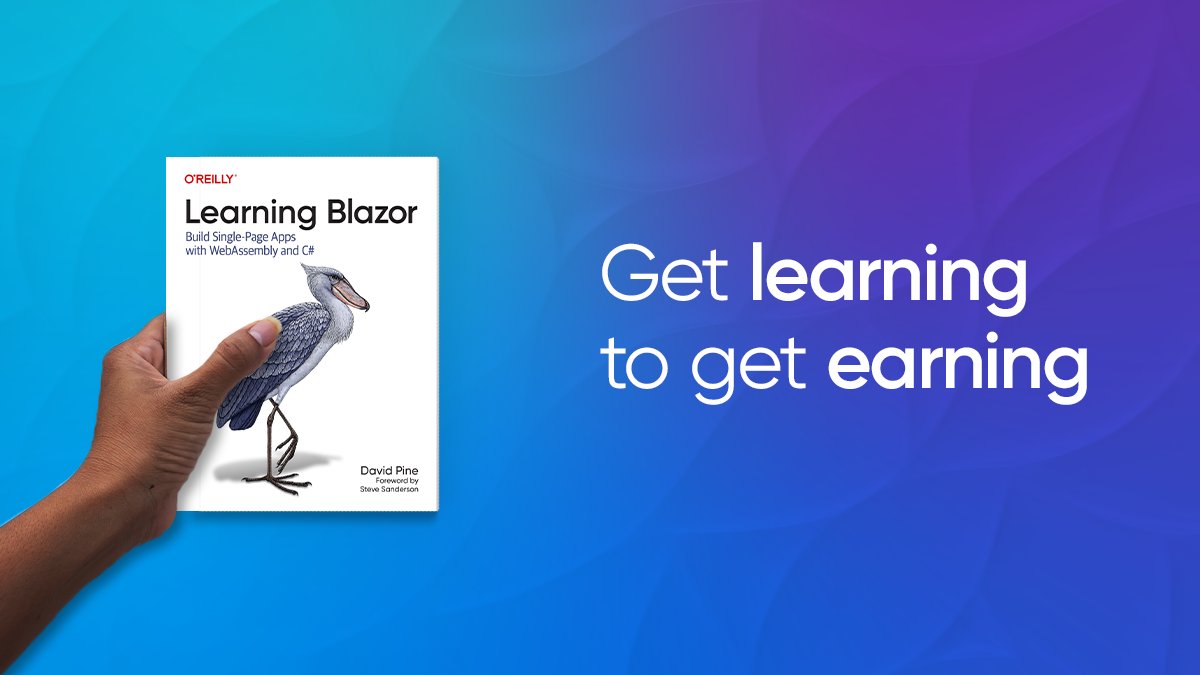 OReillyMedia's tweet image. [NEW RELEASE] Learning Blazor -- Author @davidpine7 who focuses on .NET and Azure content development at Microsoft, explains how WebAssembly enables many non-JavaScript-based programming languages to run on the client browser. oreil.ly/5WNKI #OReillyExperts