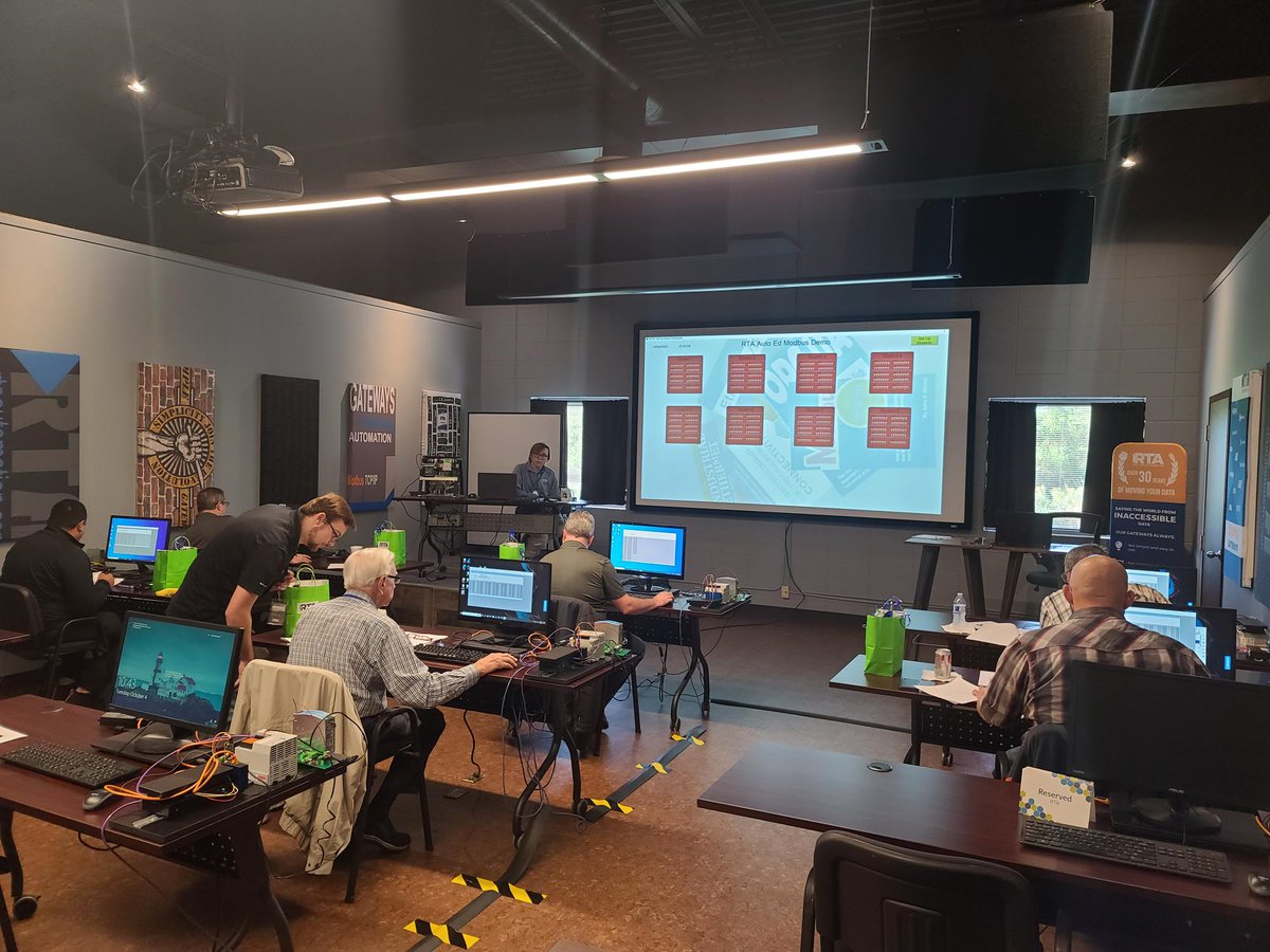 rtautomation's tweet image. This morning we kicked off our two-day Automation Protocols 101 Training Workshop. Go to ow.ly/N5lV50L1aK9 to see what you’re missing.

#protocols101 #RTA #manufacturing #processautomation #automation