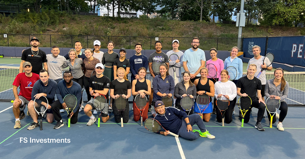 futurestandard_'s tweet photo. FS colleagues got the chance to ace their tennis skills last week at a clinic hosted by the FS Women's Network. Thank you to our fellow colleagues Adam Cook and Cahn Ho for leading the clinic, and to the @Penn Hecht Tennis Center for hosting us! #LifeatFS https://t.co/p2hcyObcxK