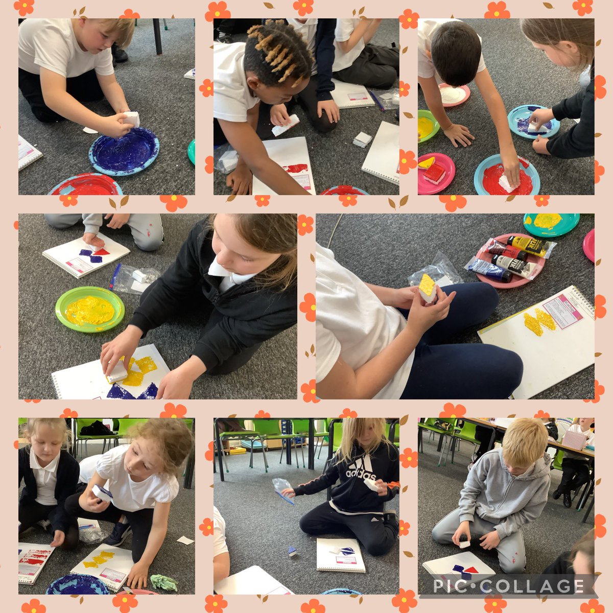 StHelensYear4's tweet photo. In Art this afternoon Y4 used their polystyrene stamps they had made to print their patterns in their sketchbooks.🎨🎨🖌#sthart @StHelensExecP @StHelensAcademy @MrsT_StHelens @HeadofSchoolSH @STHAssistantHT https://t.co/I8NQMkf66F