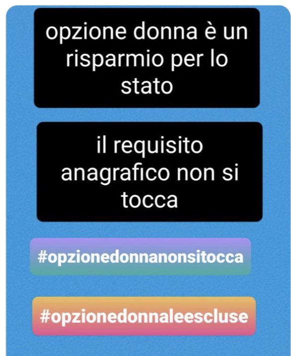 armani_silvia's tweet photo. #opzionedonnanonsitocca #rinnovopluriennale #leggedibilancio non lasciateci ogni anno in attesa #stessirequisiti sosteneteci @ClaudioDurigon @matteosalvinimi @LegaSalvini @Montecitorio @SenatoStampa @GiorgiaMeloni https://t.co/HN0mZAeUg5