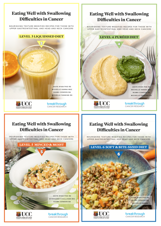 aoiferyan30's tweet photo. Delighted to launch a series of free cookbooks for cancer patients with swallowing difficulties. Fully #IDDSI compliant Levels 3-6, low volume, high protein recipes. Irish Dietetic Depts can order copies here https://t.co/3ewRXzFP0j https://t.co/2Wc7bY58In