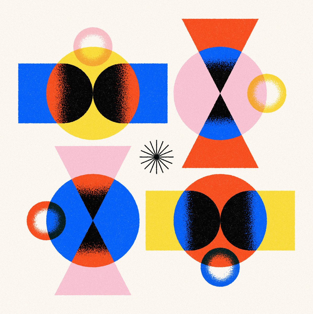 RayDakLam's tweet photo. Shape Studies: Ongoing experiments with geometry, line, and colour. https://t.co/rNBlOU5PDt