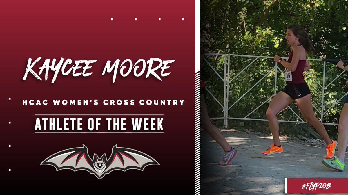 Congratulations to Kaycee Moore from @transyxctf for her second HCAC Cross Country Athlete of the Week recognition for her 19:58 6k at the Greater Louisville Classic! #flypios🦇