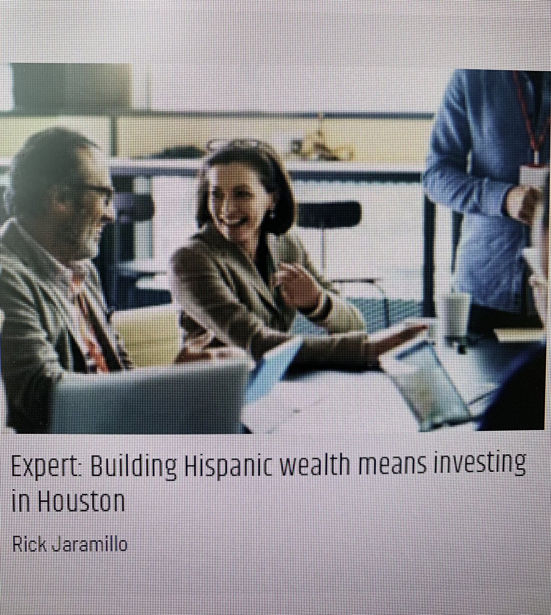 Please see my article. Supporting <a href="/bankofamerica/">Bank of America</a>'s Hispanic-Latino clients is not just a #HispanicHeritageMonth initiative, it is a long-term, generational investment. We are building a stronger economy in #Houston today and tomorrow Thanks <a href="/innomaphou/">InnovationMap</a>: houston.innovationmap.com/rick-jaramillo…