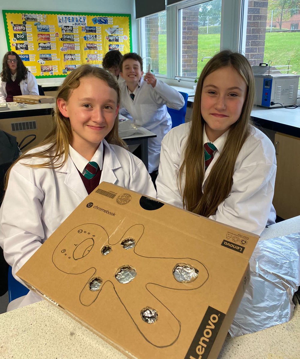 fhssciencedept's tweet photo. Today’s science squad designed and started to construct their own games of ‘Operation!’⚡️These will be completed using electrical circuit components in next week’s session 💡 @flinthigh #learningtoexcel https://t.co/PrUk6wwPM6