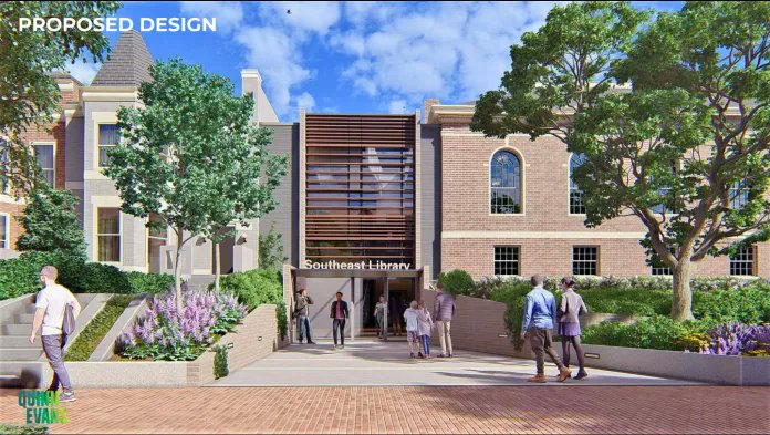 JoelNelsonGroup's tweet image. Get a load of these proposed designs for @dcpl Southeast Library! With the recently redesigned Eastern Market Metro Plaza, there's a lot to be excited about living on Capitol Hill!

hillrag.com/2022/10/03/dcp… 

#dcneighborhoods #capitolhill #publiclibrarylove