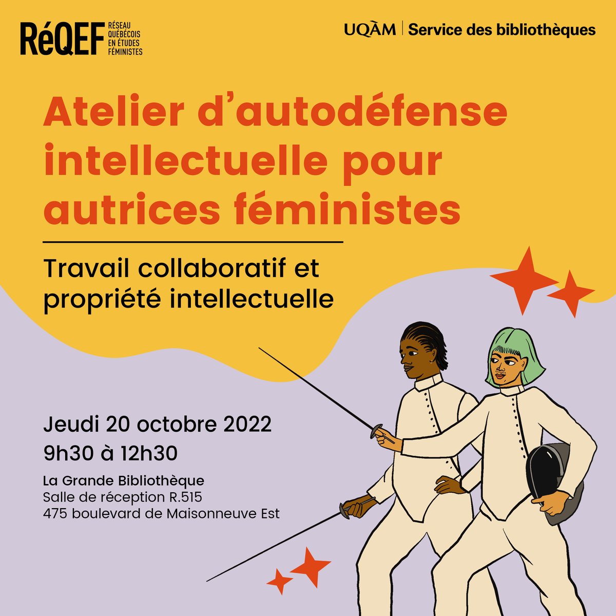 RéQEF (@reqef_) on Twitter photo ▶︎ 𝐃𝐞𝐮𝐱𝐢è𝐦𝐞 𝐚𝐭𝐞𝐥𝐢𝐞𝐫 𝐝'𝐚𝐮𝐭𝐨𝐝é𝐟𝐞𝐧𝐬𝐞 𝐢𝐧𝐭𝐞𝐥𝐥𝐞𝐜𝐭𝐮𝐞𝐥𝐥𝐞 𝐩𝐨𝐮𝐫 𝐚𝐮𝐭𝐫𝐢𝐜𝐞𝐬 𝐟é𝐦𝐢𝐧𝐢𝐬𝐭𝐞𝐬 ◀︎
Tous les détails ici ⇢ lnkd.in/e-Xx3KSX
Inscriptions : annejulie.reqef@gmail.com.
Les places sont limitées ! ▶︎ 𝐃𝐞𝐮𝐱𝐢è𝐦𝐞 𝐚𝐭𝐞𝐥𝐢𝐞𝐫 𝐝'𝐚𝐮𝐭𝐨𝐝é𝐟𝐞𝐧𝐬𝐞 𝐢𝐧𝐭𝐞𝐥𝐥𝐞𝐜𝐭𝐮𝐞𝐥𝐥𝐞 𝐩𝐨𝐮𝐫 𝐚𝐮𝐭𝐫𝐢𝐜𝐞𝐬 𝐟é𝐦𝐢𝐧𝐢𝐬𝐭𝐞𝐬 ◀︎
Tous les détails ici ⇢ lnkd.in/e-Xx3KSX
Inscriptions : annejulie.reqef@gmail.com.
Les places sont limitées !