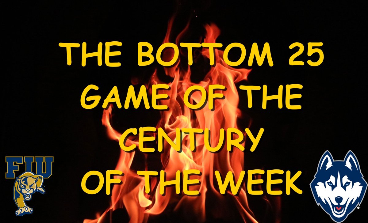 TomFornelli's tweet photo. We're making #Bottom25 history this week. For the first time ever, The #Bottom25 Game of the Century of the Week features two teams coming off a win.
It's No. 10 FIU hosting No. 11 UConn in The Battle For A Winning Streak.
FULL RANKINGS: https://t.co/zK9qzg3bGF https://t.co/UQrdOk5mNV
