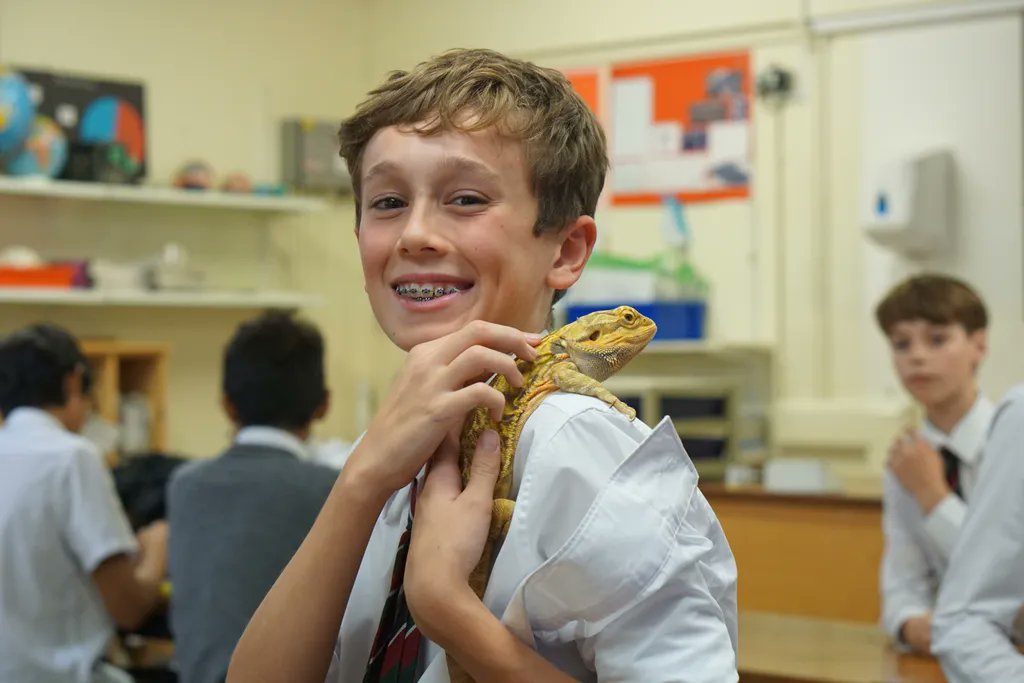 RGSGuildford's tweet photo. #RGSAcademic As Biology Week continues, many thanks to @AmazingAnimalW - an animal sanctuary caring for over 100 rescue animals - for providing an up-close & fascinating animal-handling experience for our students. https://t.co/0CoPNzO3rU