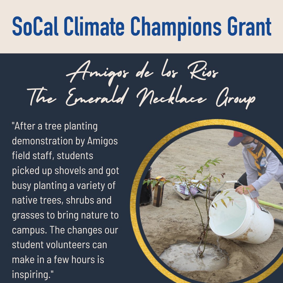 Wondering what <a href="/amigosrios/">Amigos de los Rios</a> has been up to?

This past spring, students participating in the Watershed Stewardship Program gathered for a #SchoolGreening project, supported by the <a href="/socalgas/">SoCalGas</a> Climate Champions #grant. 

Check out the full blog post at socalclimatechampionsgrant.com/blog/bringing-…