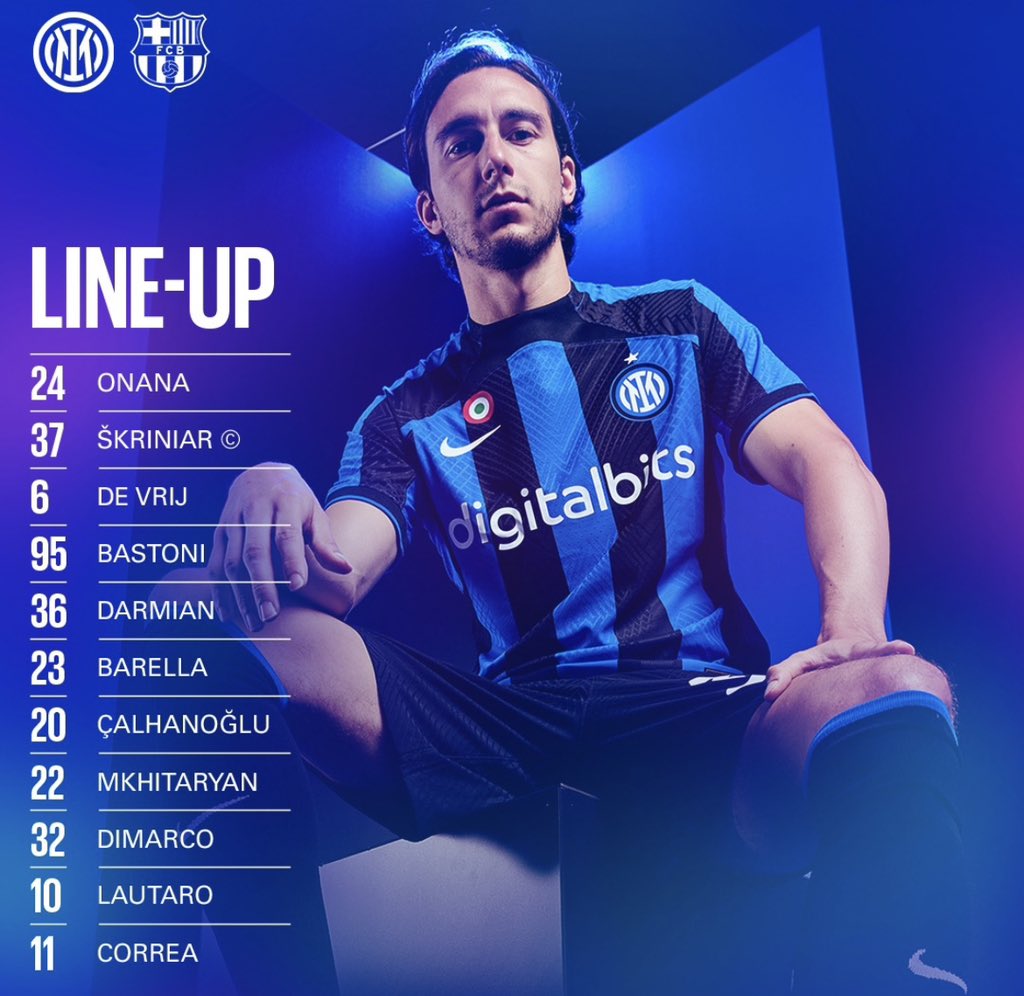 Kit_Rankings's tweet photo. @Inter Kit battle time! Barcelona travel to play Inter in the Champions League. Two great historic clubs here. Inter win this battle, their classic stripes besting Barca’s odd new away shirts with a red and blue cross. Overall an 8.5/10 vs. 5/10. #InterBarca #InterMilan #Barca #Inter https://t.co/aq9TPHo07S