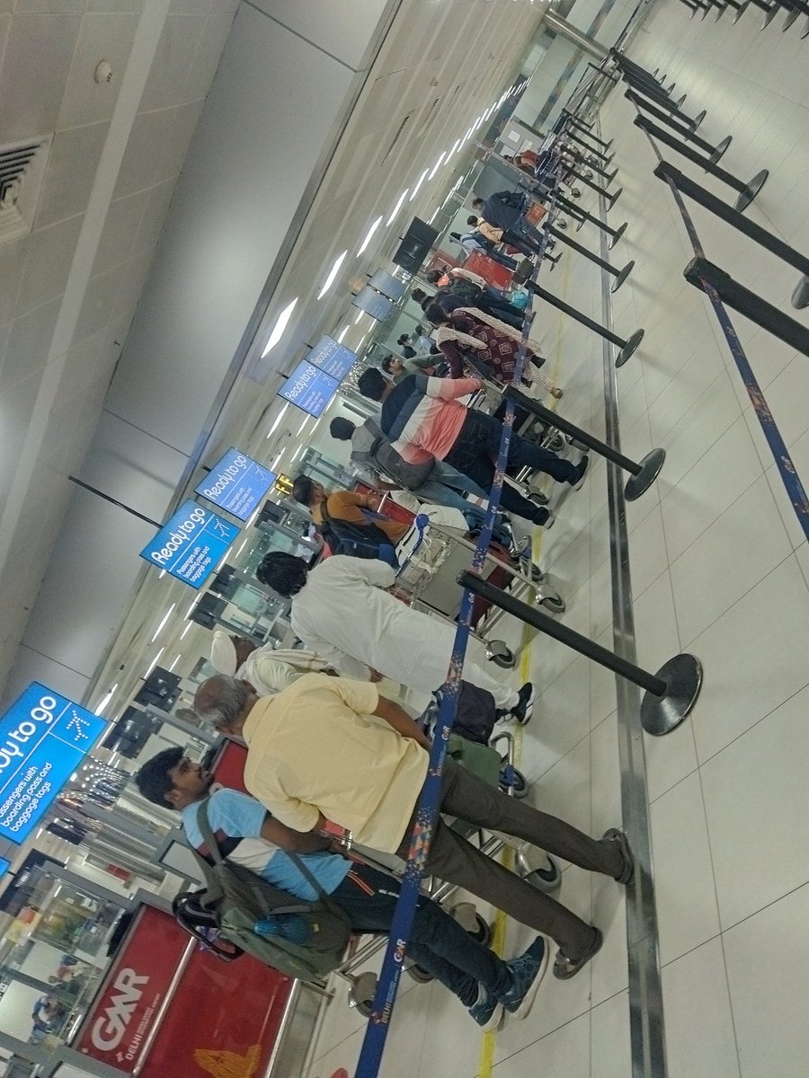 Sandeep_67896's tweet photo. @IndiGo6E only one counter is open for check in... Not a 6E exp... It's more than 30min...still in line.. At Delhi Terminal T2... What's this??? https://t.co/vSJTjWL4t6