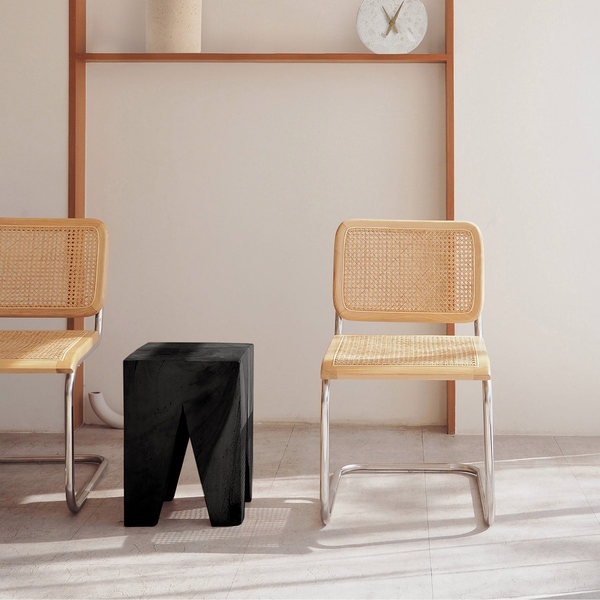 Unique in structure and in style, the Congaree Side Table by Renwil can’t help but make a dramatic impact. Composed of suar wood with a burned black water base, it holds dimension despite its monochrome palette.
-
Explore <a href="/renwildecor/">RENWIL</a> on DesignerInc