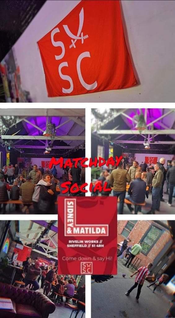SUFC_SC's tweet photo. Match day social at the Sidney &amp; Matilda home of the Official supporters Club of Sheffield United xx https://t.co/drmdYJ6QiA