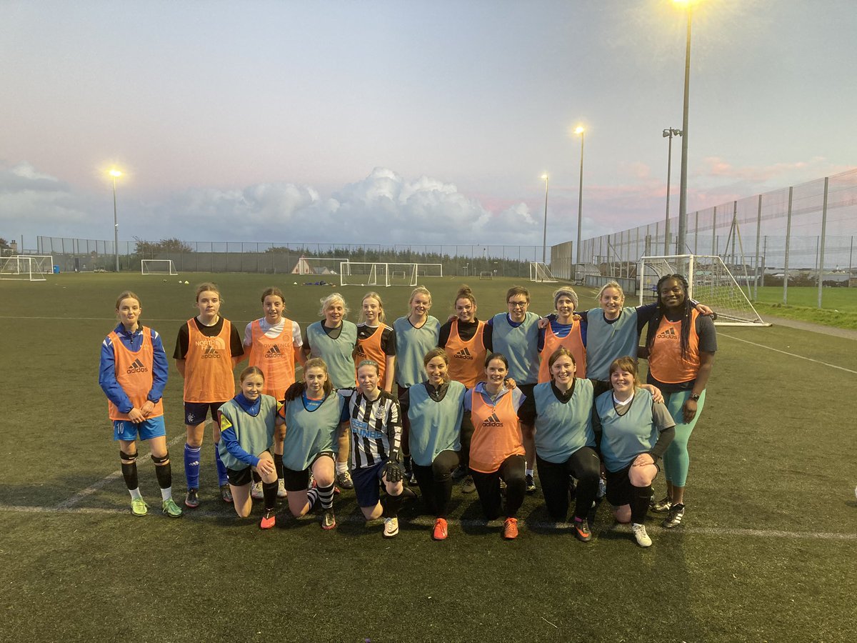 WiigaLadies's tweet photo. Every Tuesday is Womens and Girls in ⚽️ DAY!!! 😁👍 It was an extra special turn out to support W&amp;G in Sport week though 👏👏 Some fantastic Coaching role models 📋 for our younger group to aspire to #IfYouCanSeeItYouCanBeIt #SheCanSheWill @SportOuter @MGALBA @ScotFANorth https://t.co/DTbH0IMjGA