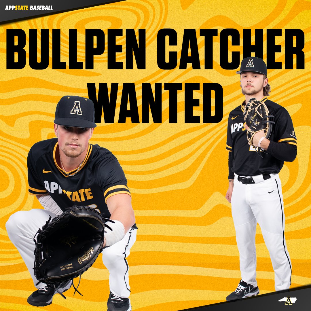 Do you think you have what it takes to warm up our pitchers?

Contact Ryan Smoot at smootrc@appstate.edu for more information.