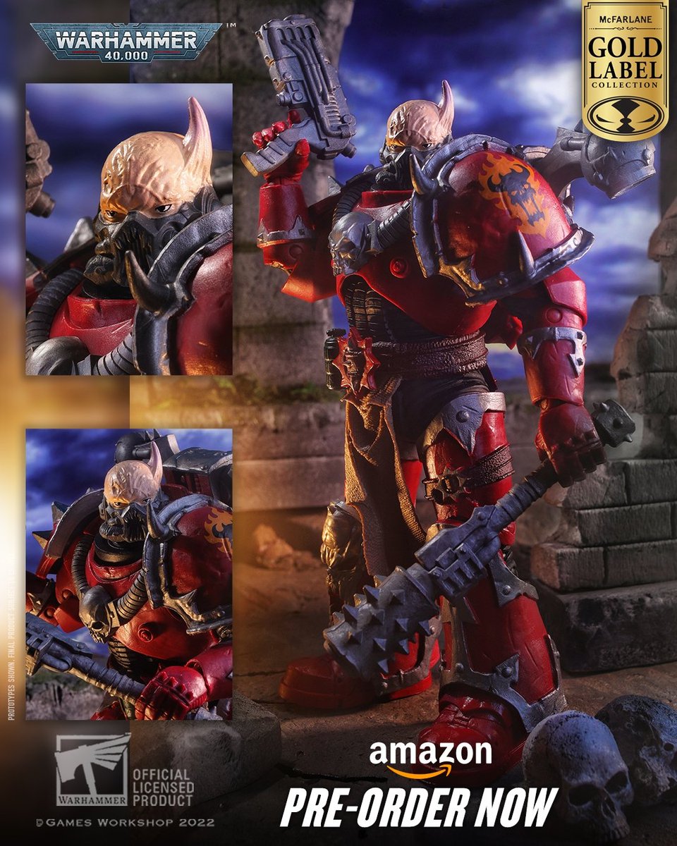 StateOverse's tweet photo. ⚠️💥ALERT💥⚠️
😱
#Statoversians & Warhammer fans, McFarlane Toys' Super SICK NEW Amazon exclusive Gold Label 40K 7" WV6 Chaos Space Marine (Word Bearer) #actionfigure is NOW up for preorder via #Primday for ONLY $19.99!
#DC #animation #GamersUnite
TSO'VIN
https://t.co/mOZG2JeXok https://t.co/Idowd5lGBl