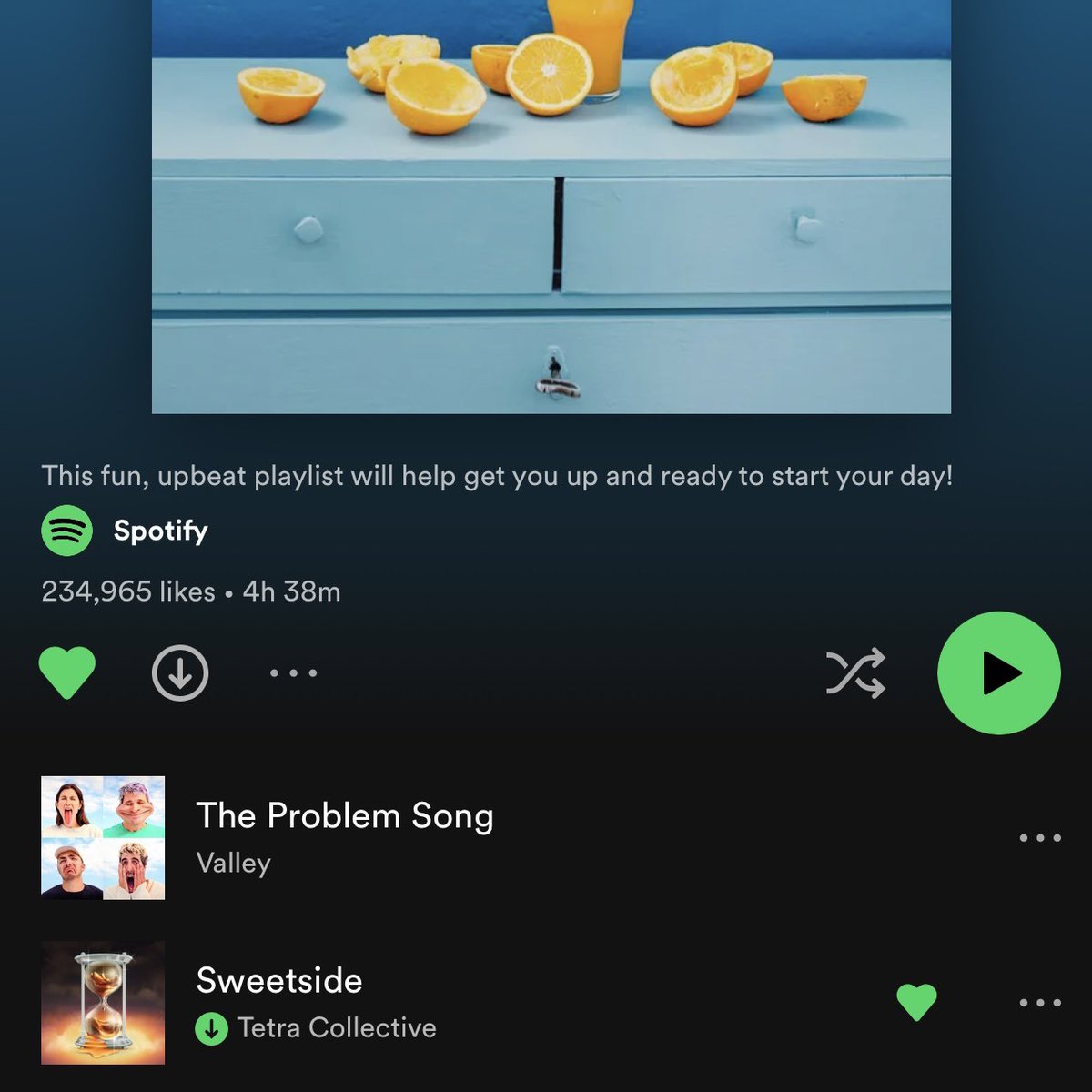 CollectiveTetra's tweet photo. Our Album is here and what a start… thank you so much!! @Spotify ⏳ https://t.co/uSQoHlNSXE