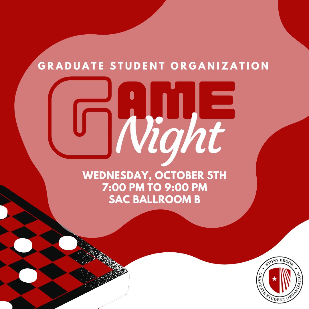 StonyBrookU_GSO's tweet photo. Join GSO for a fun-filled Game Night happening tomorrow! https://t.co/WPF7lRga0N