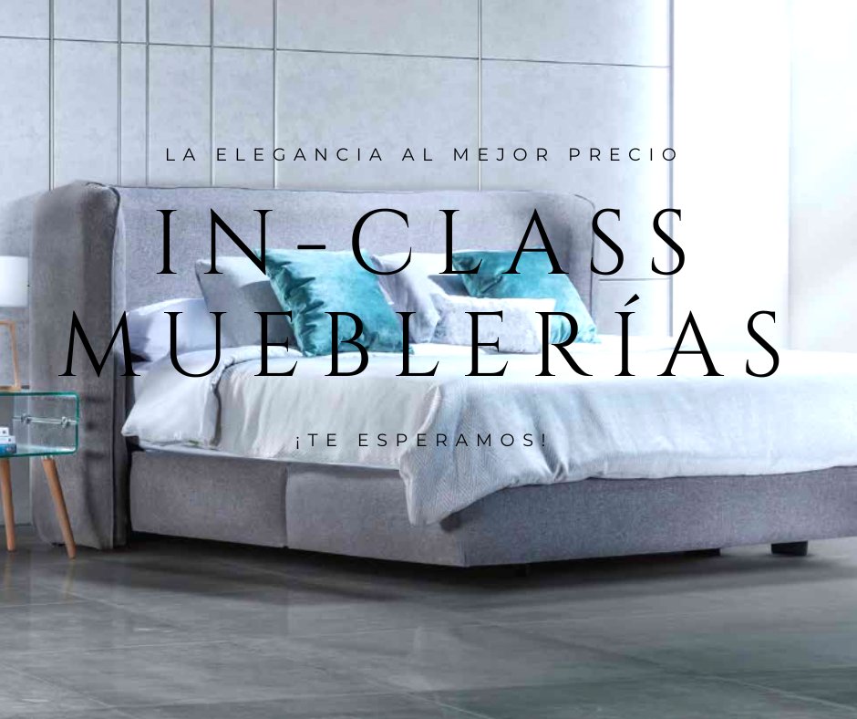 INCLASS_MUEBLES's tweet photo. ✨¡Lo mejor en muebles lo encuentras en In-class!✨
💻 Checa nuestra página en https://t.co/oqMi4gRzBS
#muebles  #muebleria  #hogar  #salas  #salasmodernas  #recamarasmodernas  #RECAMARAS  #comedoresmodernos  #comedorespersonalizados  #OFICINA  #mobiliario  #mobiliariocomercial https://t.co/siNymC1VNE