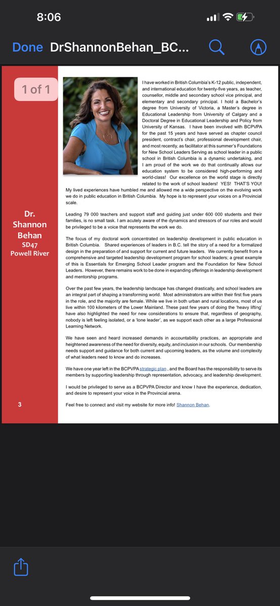 Hello #Principal and #VicePrincipal colleagues!  I have put my name forward in the Board of Directors By-Election. Voting is on today and tomorrow, and I’d love the opportunity to represent you!  Contact me for more info!  <a href="/BCPVPA/">BC Principals' & Vice-Principals' Association</a>
