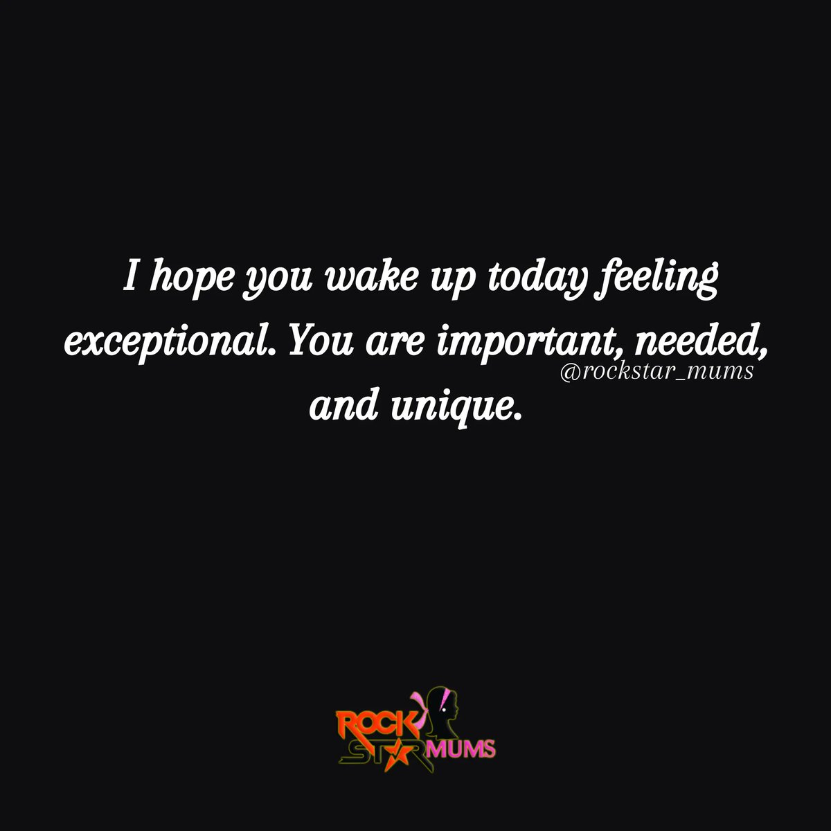 rockstarmums's tweet photo. Every day when you wake up, always remind yourself that you are an exceptional mom. You are important, needed, and unique. Never forget that.

#singlemom #singlemomlife #singlemoms #singlemomsrock #singlemomstrong #singlemomshustle #singlemomsupport #singlemommy #singlemotherhood https://t.co/z4Pu8cK17I