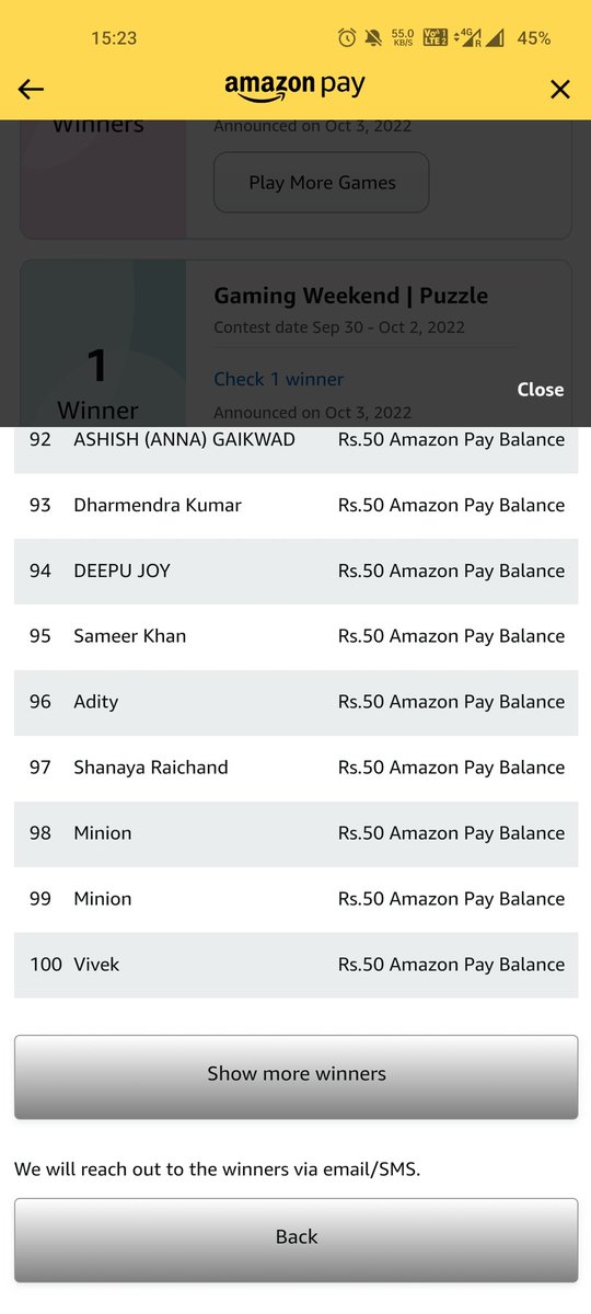 Kumarohit420's tweet photo. @Vishal84194098 @amazon @amazonIN This name is common in every lucky draw 😂 https://t.co/qCmSum1J3i