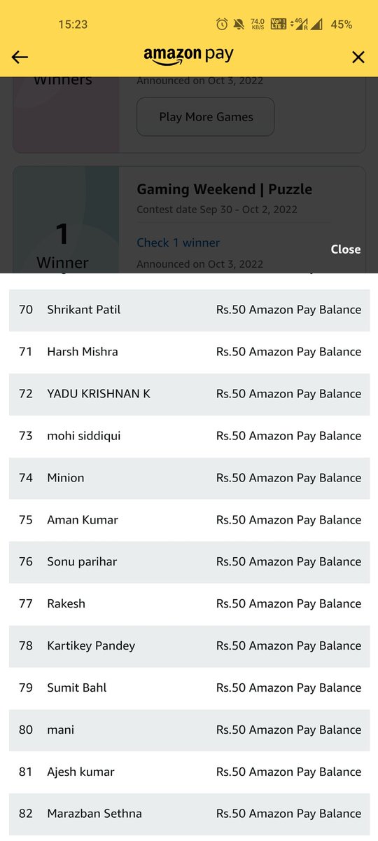 Kumarohit420's tweet photo. @Vishal84194098 @amazon @amazonIN This name is common in every lucky draw 😂 https://t.co/qCmSum1J3i