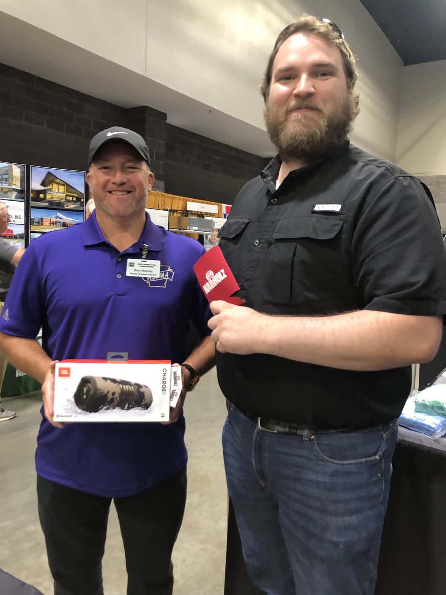 Congratulations to Ron Harvey of ⁦<a href="/Beebe_Schools/">Beebe School District</a>⁩ for winning ⁦<a href="/NabholzCorp/">Nabholz</a>⁩ door prize at #ASPMA!