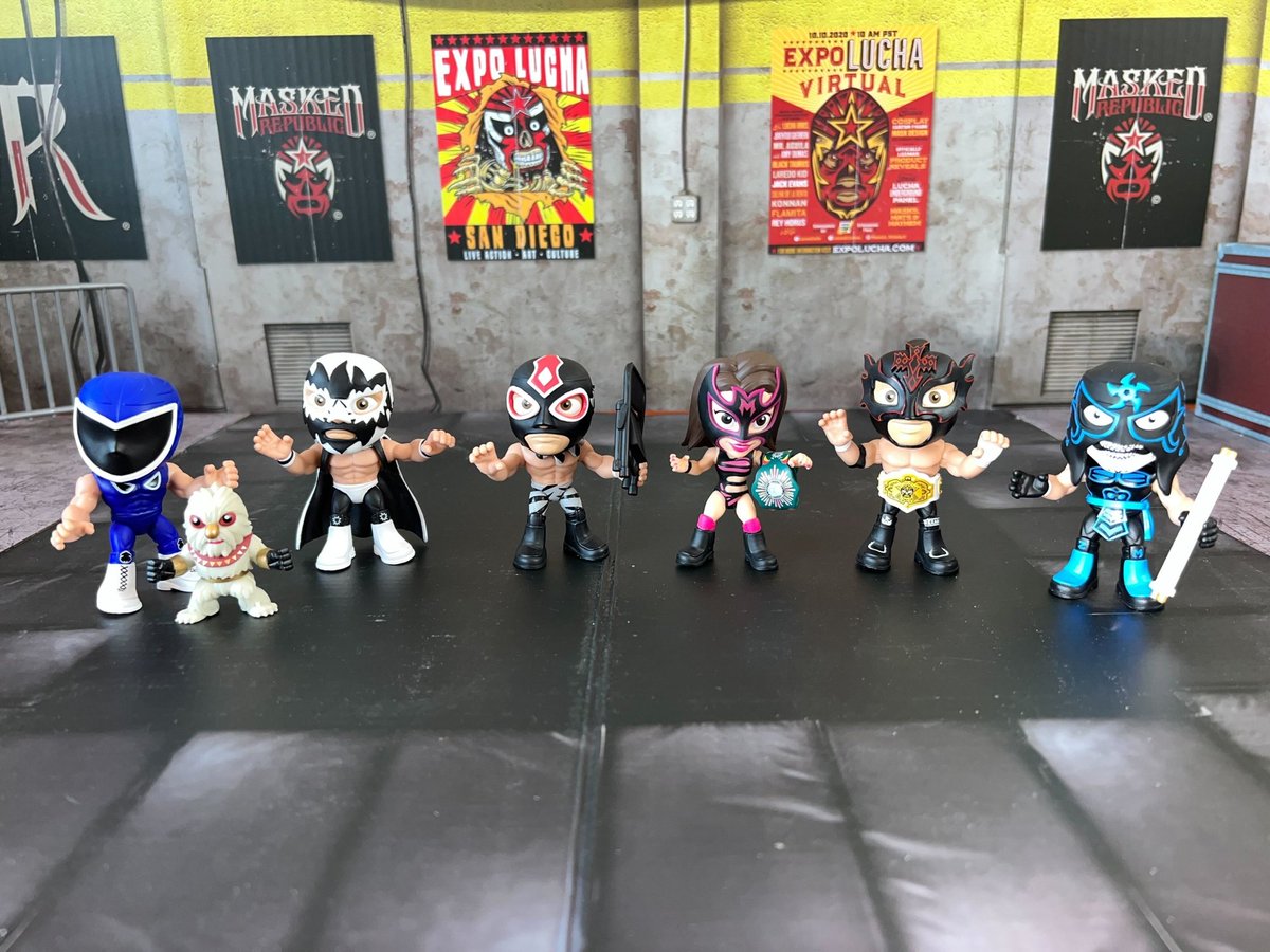 Check out these deco samples of @BossFightStudio's @maskedrepublic @LegendsOfLucha Luchacitos Wave 1!

3'' mini figures of @PENTAELZEROM, @ReyFenixMx, @Konnan5150, @tinieblasjrfull, Lady Maravilla, & Solar!

Pre-order your set today at bossfightshop.com/collections/le…!

Coming Q4 2022!