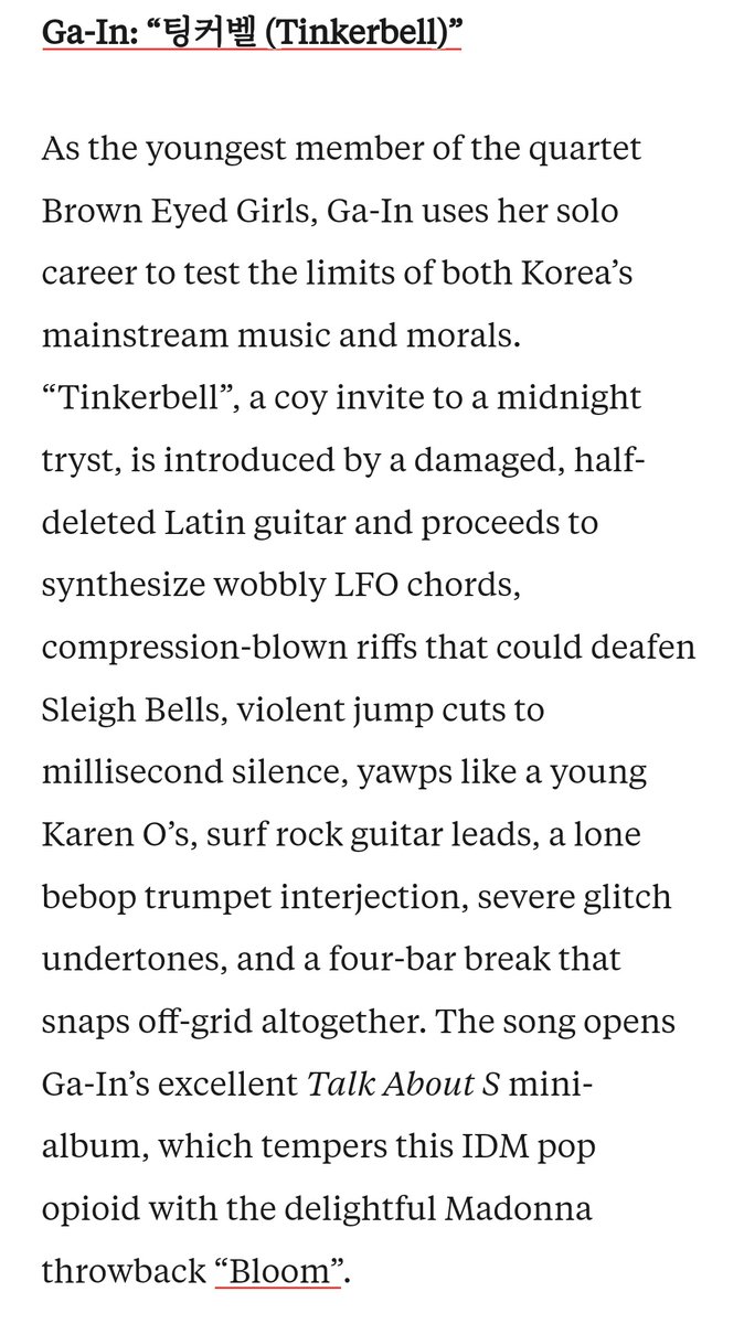 begdoingthings's tweet photo. describing the experience of losing virginity from a woman's pov, bloom has been universally lauded by critics for pushing the boundaries for women in k-pop &amp; is named as one of the best songs of the 10s decade by billboard, melon &amp; pitchfork. https://t.co/oBhZKzby9q
