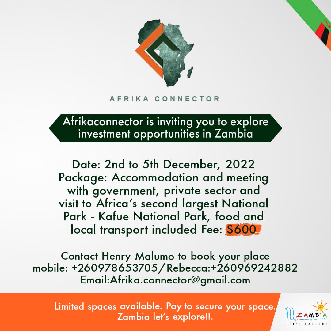 afrikaconnecta's tweet photo. #Zambia is ready for investment @diaspora @estimate @themoonhub @UNGeneva @Pakistan @the_dti @IamMotherLand @FNBSA @DrLifesgud @DBSA_Bank @VusiThembekwayo @howiemandel @BWGovernment @Lestimes @magicalkenya @BurundiGov @kigalitoday @sudanarchives @airtel_tanzania @COMESABusiness https://t.co/Q0AhjTxgqD