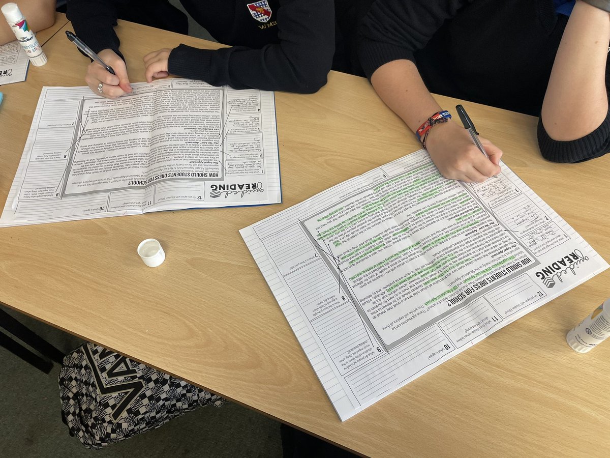 Well done to 9S for their amazing guided reading work on situation ethics and how it can link to school uniform 📕