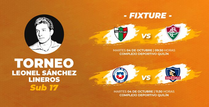 jorgeguerreroc's tweet photo. Gran nivel en Quilín. @FluminenseFC venció a @CDPalestinoSADP por la cuenta mínima, mientras que @ColoColo hizo lo mismo con @LaRoja sub 16. La oportunidad de competir internacionalmente acelera el crecimiento de nuestros jugadores. #GenChile https://t.co/T3Sm2haNBP
