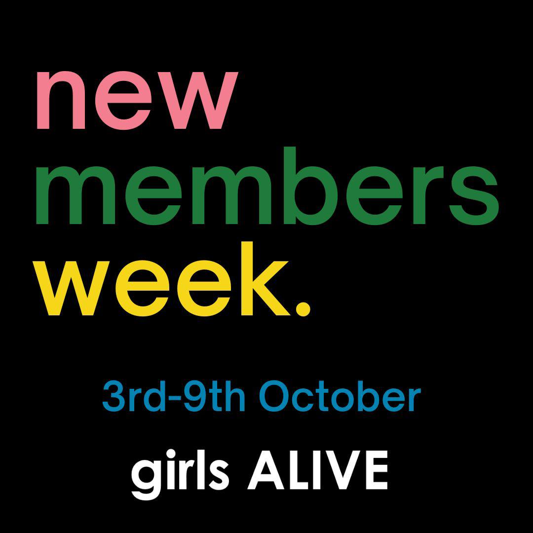 Wednesday 5th October
9.30-11.30am
New Members Coffee Morning
Betchworth Post Office
Come for a chat and find out more about girls ALIVE!