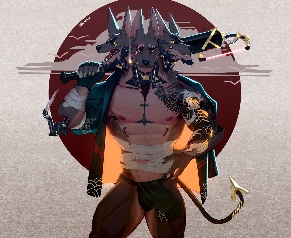 Ruinfish's tweet photo. Cerberus https://t.co/n2n6UrDJtf