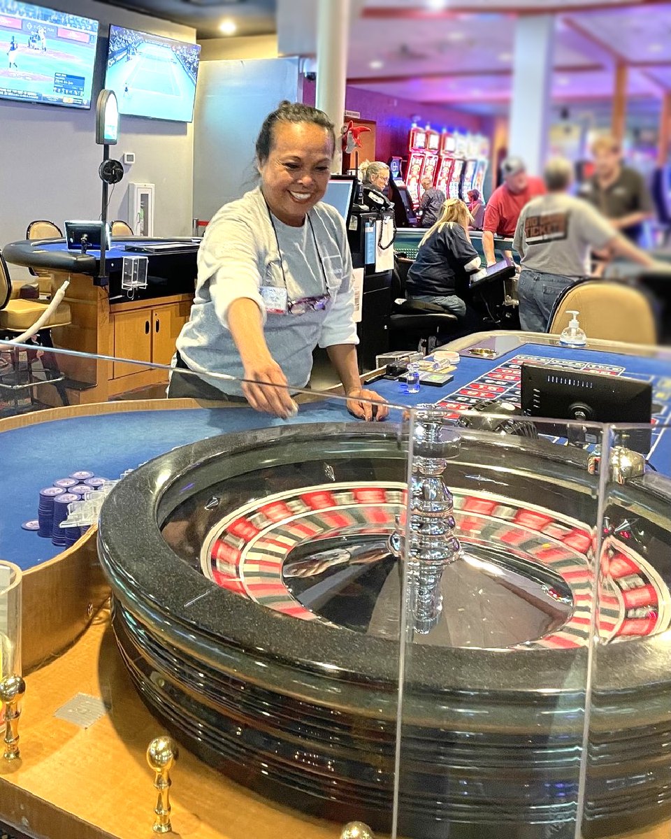 argosyalton's tweet photo. We've got our smiles on for #TableGamesTuesday! What are your #lucky numbers? Tell us below! ๐ ๐ ๐ #casinotime #allaboardargosy https://t.co/8okgD45jFH