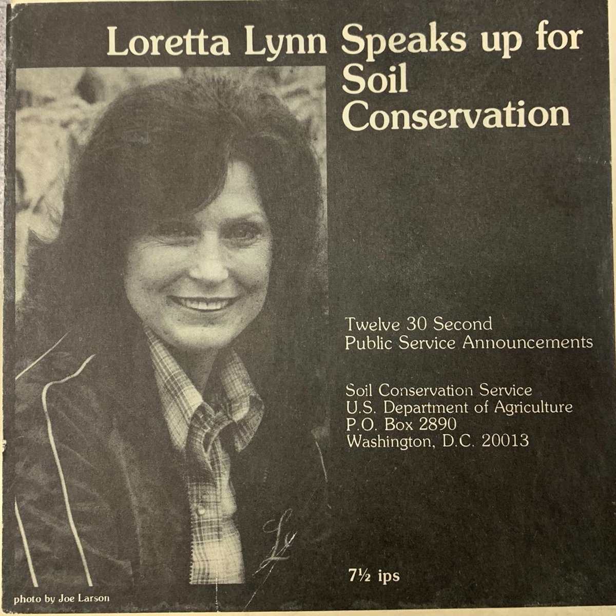 Loretta Lynn was more than a country music icon, she was an ally to farmers and a promoter of soil conservation, even recording PSAs for NRCS' predecessor, the Soil Conservation Service, in the summer of 1980. bit.ly/3yeRV1c