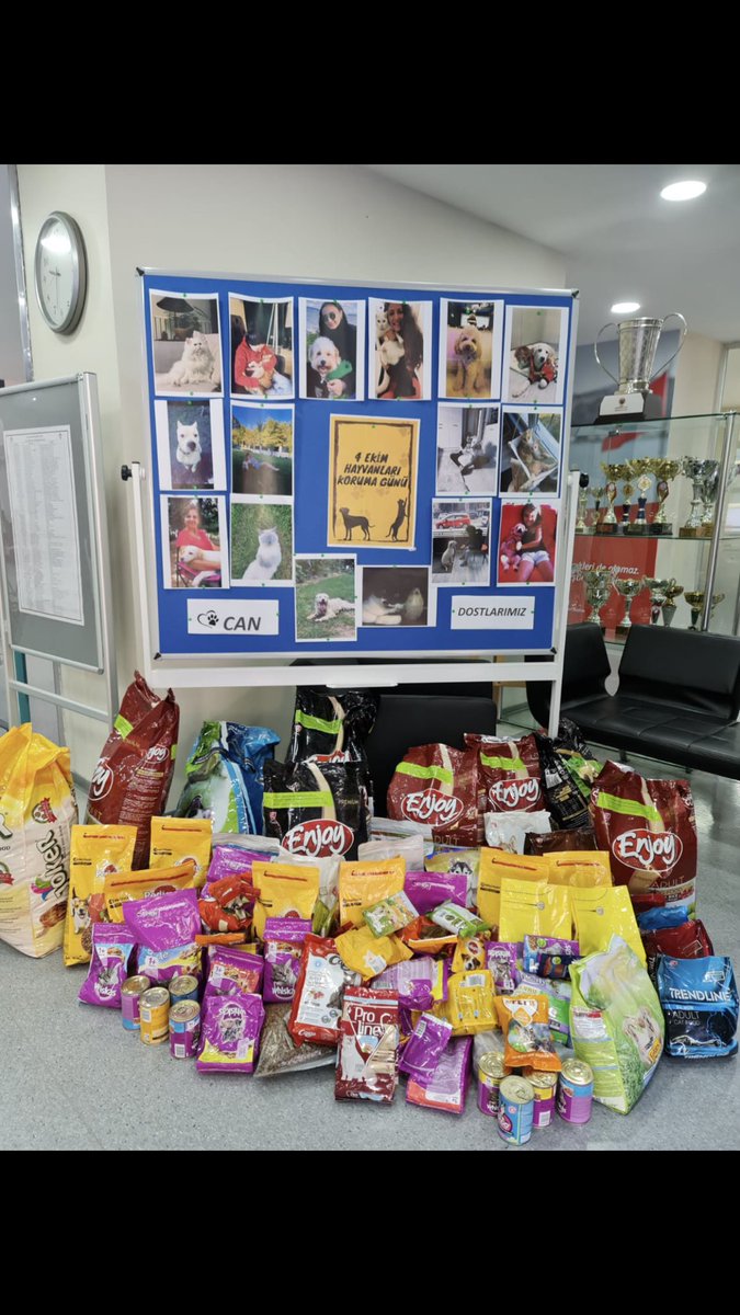 Bahçeşehir Koleji Sosyal Yardımlaşma Kulübü’nün 4 Ekim Hayvanları Koruma Günü kapsamında başlattığı sokaktaki patili hayvanlarımız için mama kampanyasında destek veren tüm öğrenci ve öğretmenlerimize çok teşekkür ediyoruz.