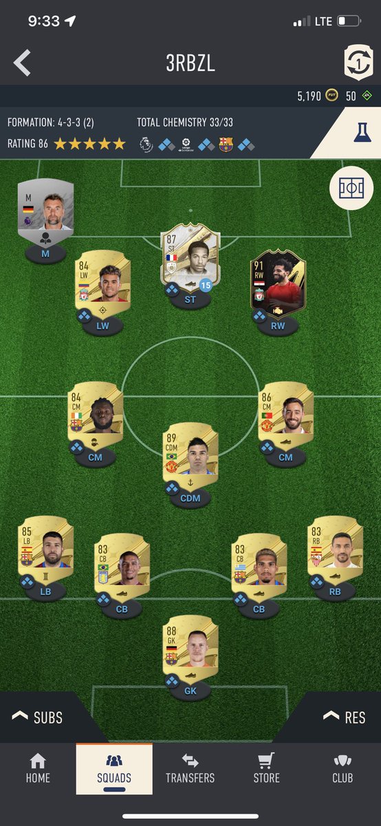FodderNaif's tweet photo. My current squad (ft. Inform Salah and Henry loan) https://t.co/9t7FL3HZHp