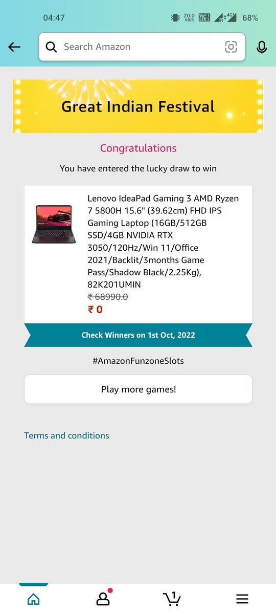 Kumarohit420's tweet photo. These are my chances but got nothing 😅
@amazon @amazonIN #WononAmazon https://t.co/gG6VkVnH1z