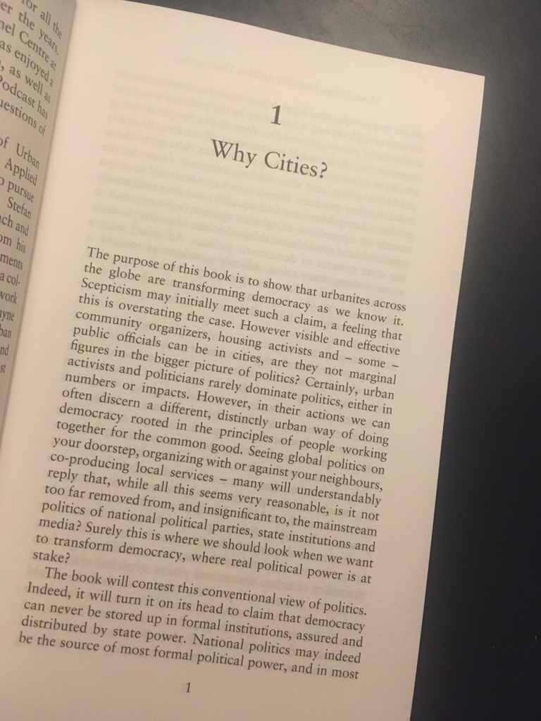 How Cities Can Transform Democracy is here! Great feeling w/@RossBeveridge5. Thanks <a href="/politybooks/">Polity</a> for the support and guidance and <a href="/tenright/">theresa enright</a> &amp; #allancochrane for the endorsement. 

politybooks.com/bookdetail?boo…